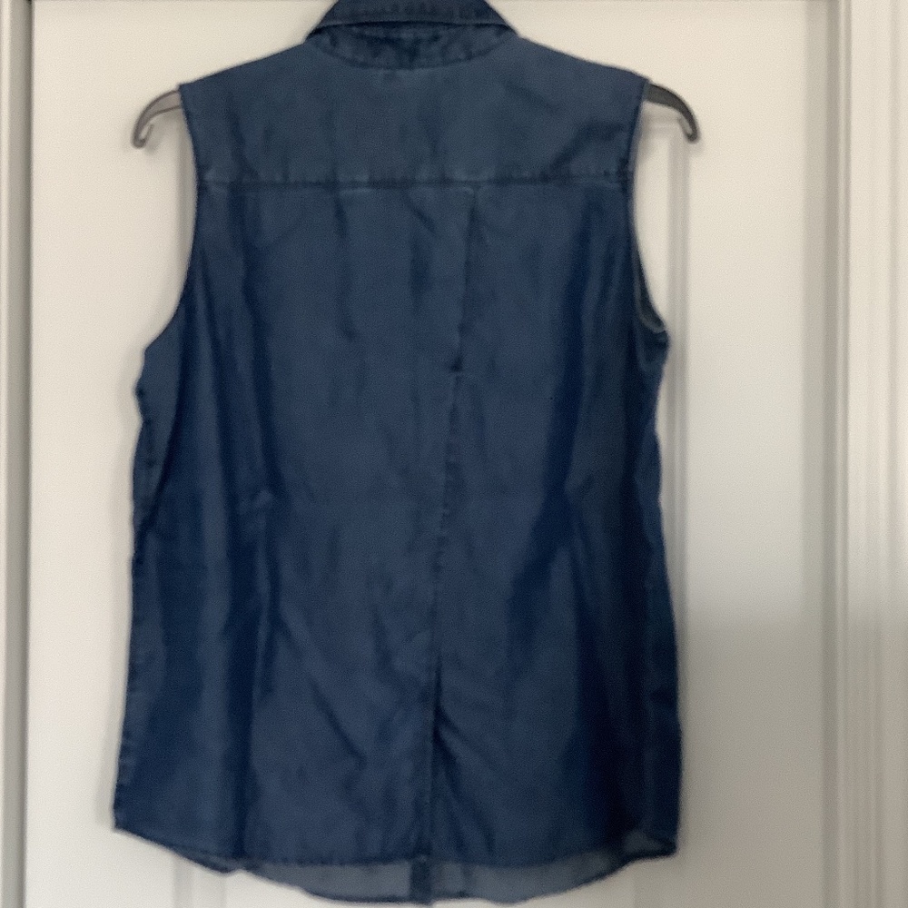 Halogen Denim Blouse XL - Picture 2 of 2